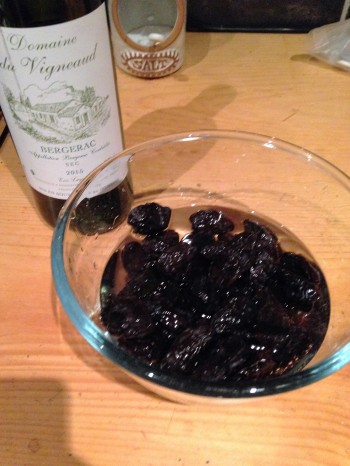 prunes soaked in wines